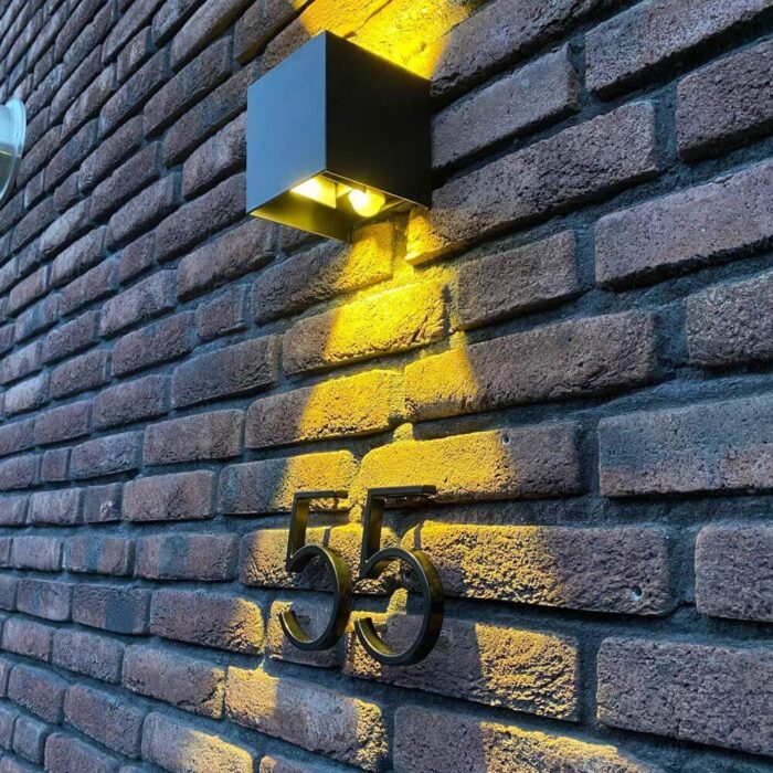 Hattem Numéro de maison Noir 12,5 cm - photo d'ambiance 2