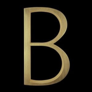 Hattem Huisnummer goud 12,5 cm - huisnummer b