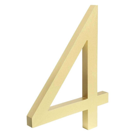 Kemp Husnummer Guld 15 cm - husnummer 4