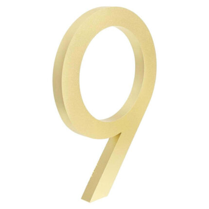 Kemp Husnummer Guld 15 cm - husnummer 9