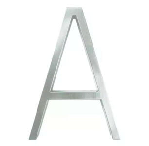 Hattem Husnummer sølv 12,5 cm - husnummer a