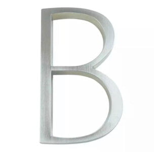 Hattem Husnummer sølv 12,5 cm - husnummer b