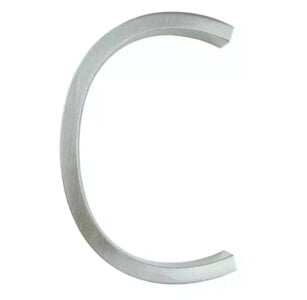 Hattem Husnummer sølv 12,5 cm - husnummer c