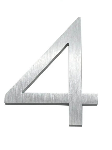 Numéro de maison Kemp Argent 15 cm - numéro de maison 4