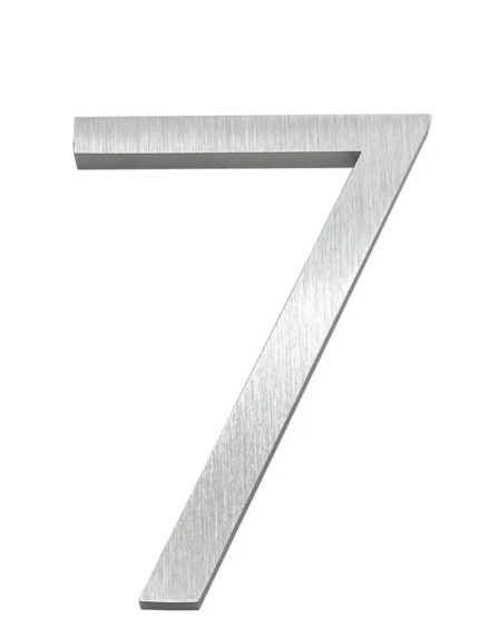Numéro de maison Kemp Argent 15 cm - numéro de maison 7