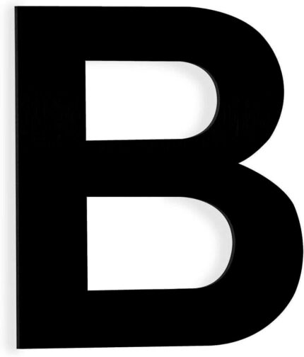 Wijher Sort - Husnummer - husbogstav B 15 cm