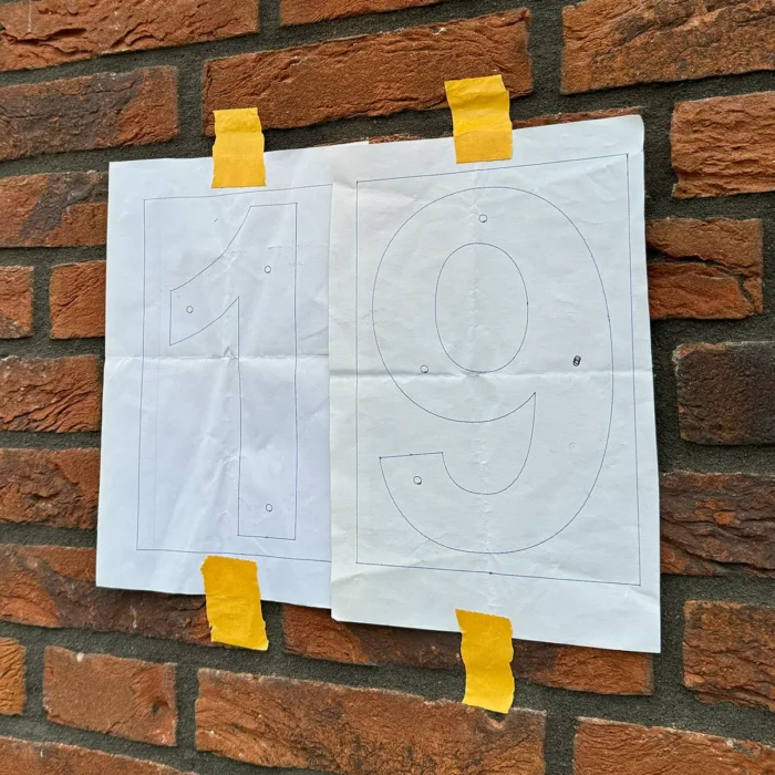 Numéro de maison 3D - Gabarit d'assemblage